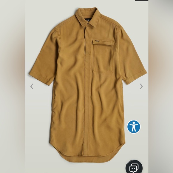 G-STAR • Women’s Cargo Beige Tunic Dress XS NWT - Picture 4 of 9